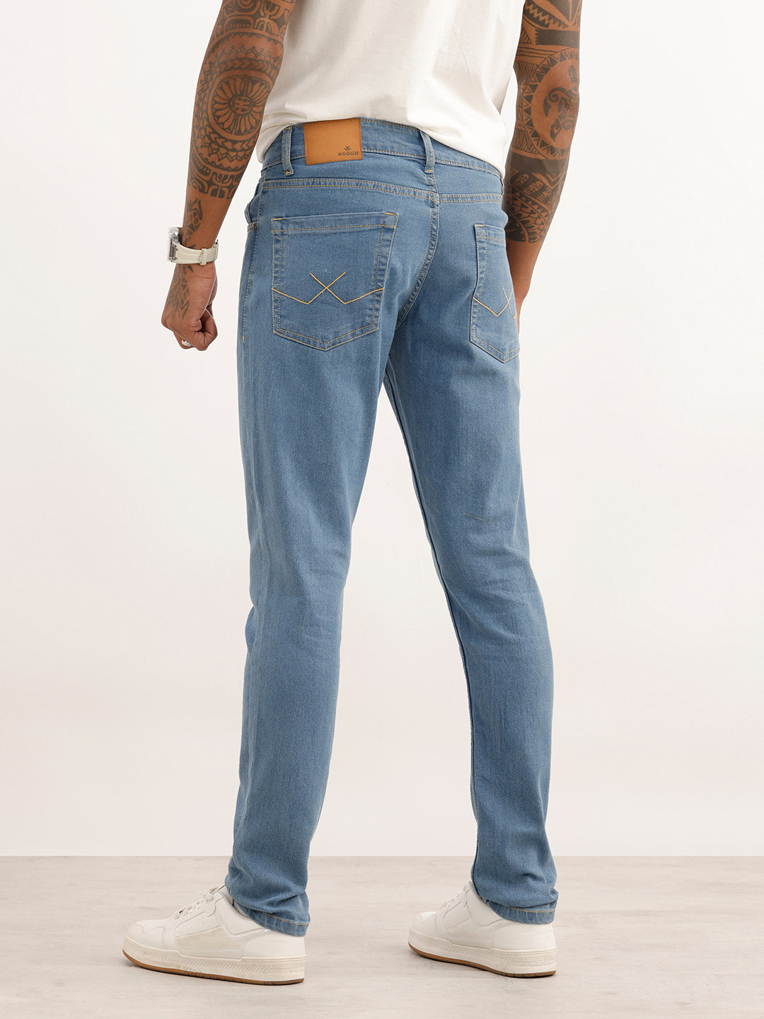 Faded Slim Fit Denim Jeans | Blue