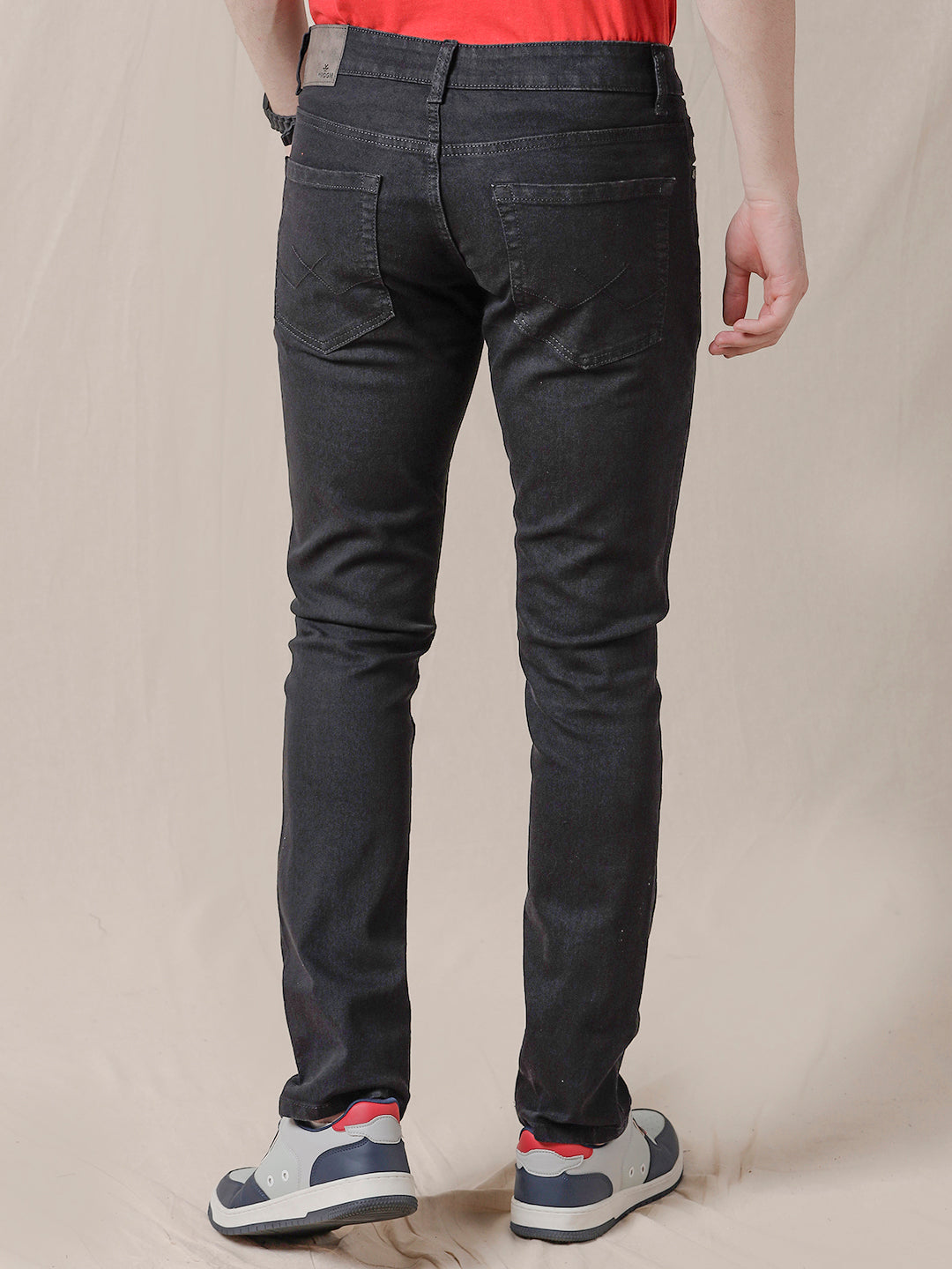 Solid Black Slim Fit Jeans