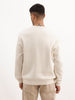 Comfort Fit Embroidered Detail Sweatshirt | Beige