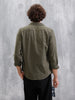 Double Pocket Solid Shirt | Olive