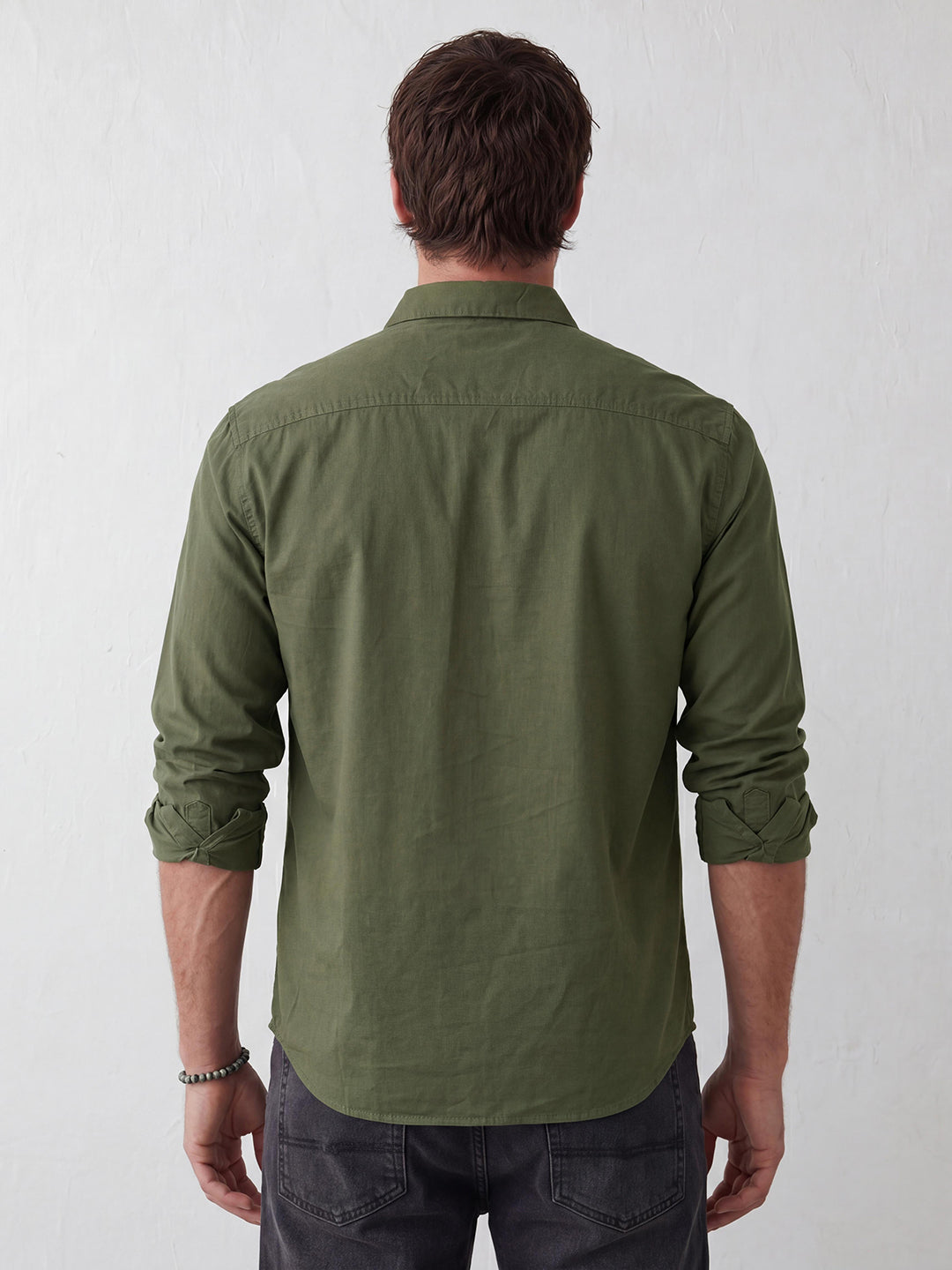 Comfort Fit Double Pocket Shirt | Olive