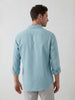 Solid Regular Fit Full Sleeve Shirt | Blue