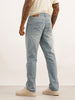 Solid Straight Fit Denim Jeans | Light Blue