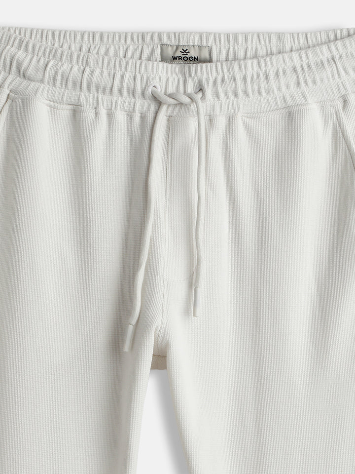 Solid Beige Regular Fit Jogger