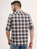 Regular Fit Checkered Shirt | Brown