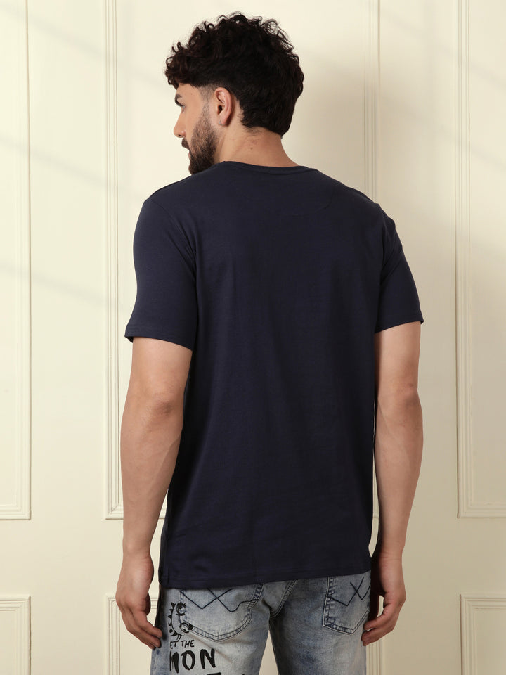 Printed Blue Bold T-Shirt