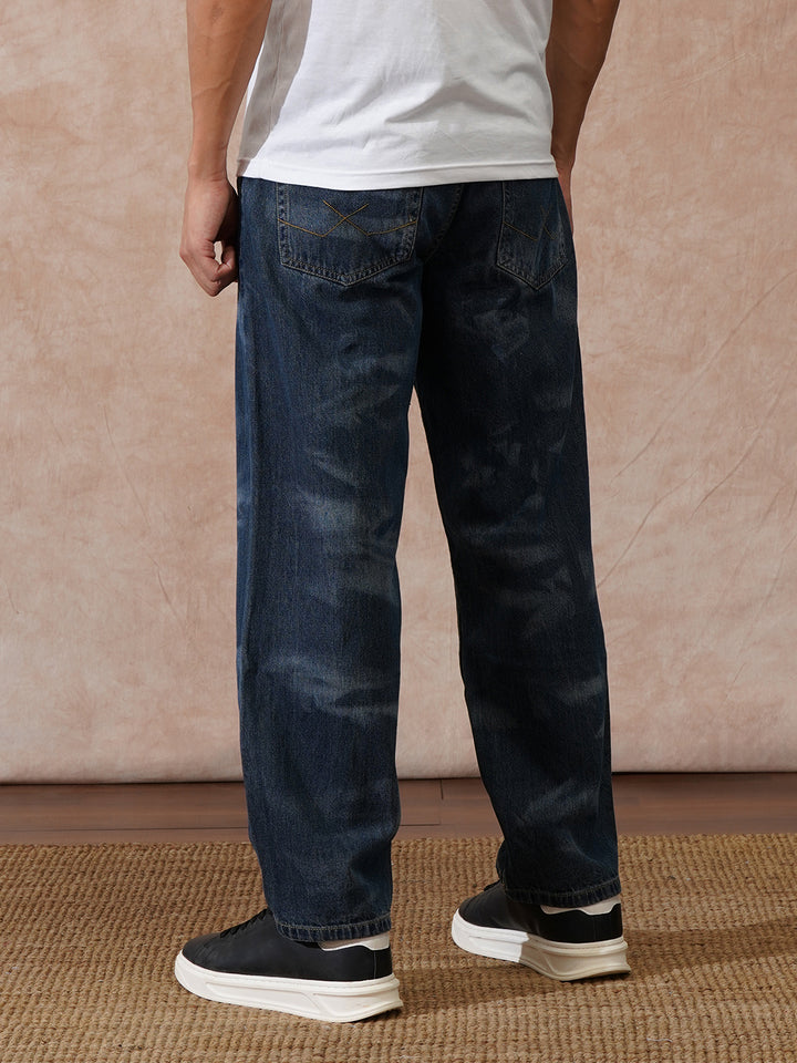 Washed Loose Fit Jeans | Blue