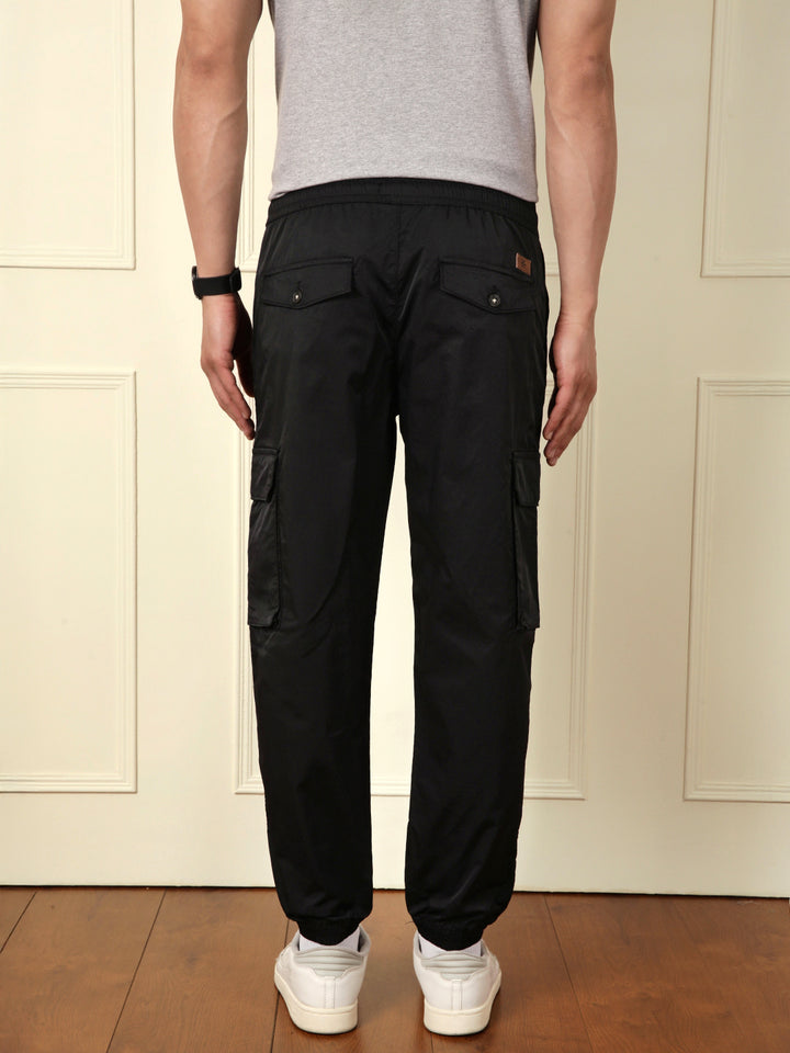 Loose Fit Cargo Jogger | Black