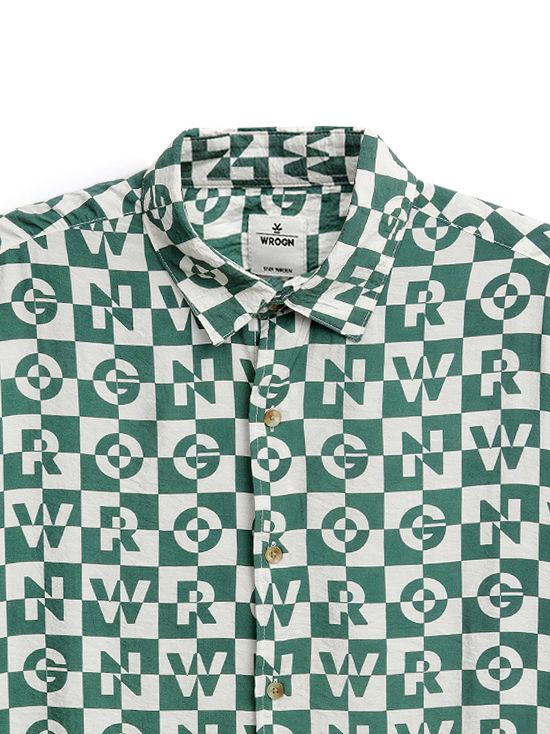 Green Abstract AOP Shirt