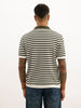 Slim Fit Textured Polo T-Shirt | Off White | WPT01HSSL1059W