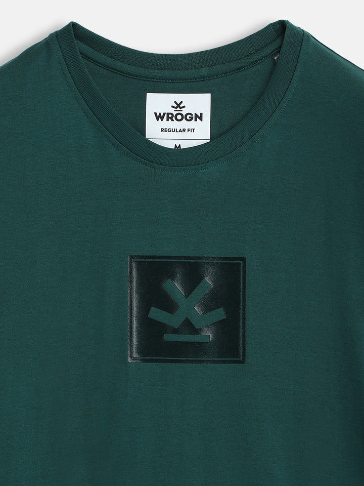 Urban Dark Green Printed T-Shirt