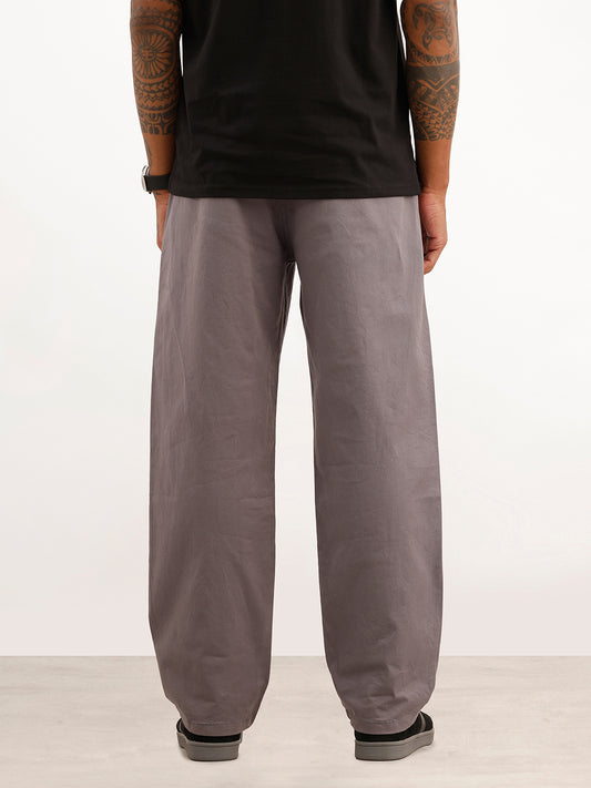Solid Loose Fit Trouser | Dark Grey