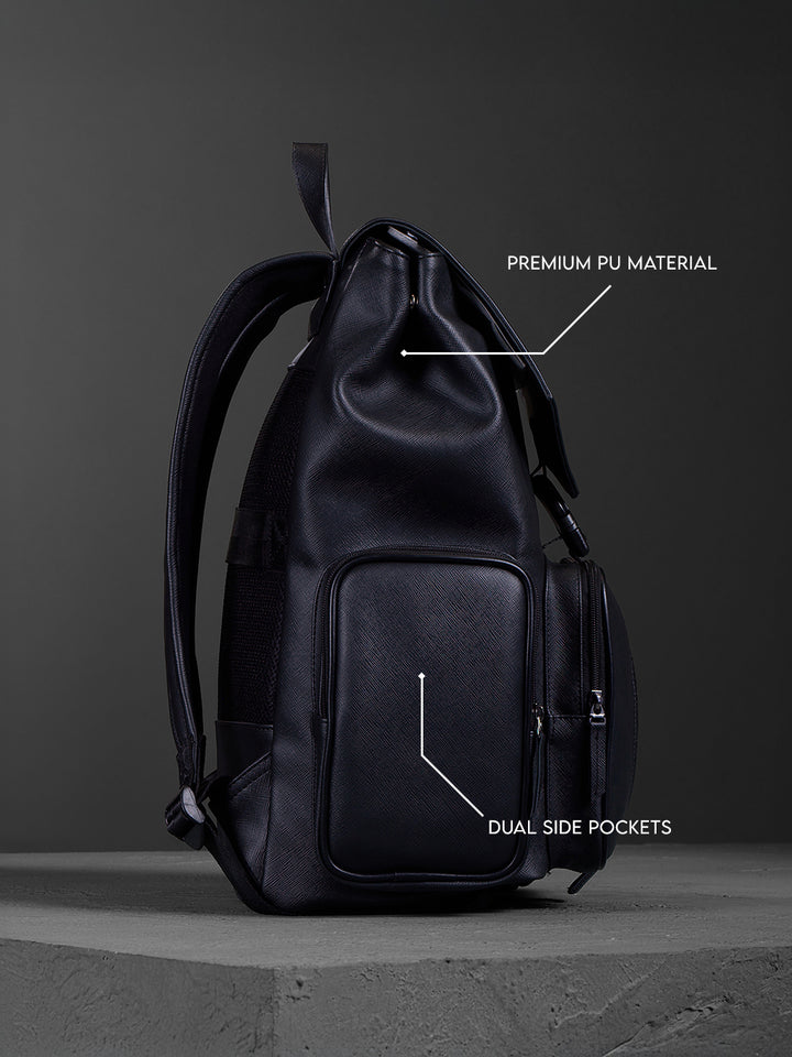 Textured Everyday Backpack | Black (30L)