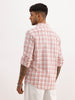 Slim Fit Checkered Full Sleeve Shirt | Pink