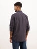 Slim Fit Placement Printed Shirt | Navy Blue | WSH01FSSL7104W
