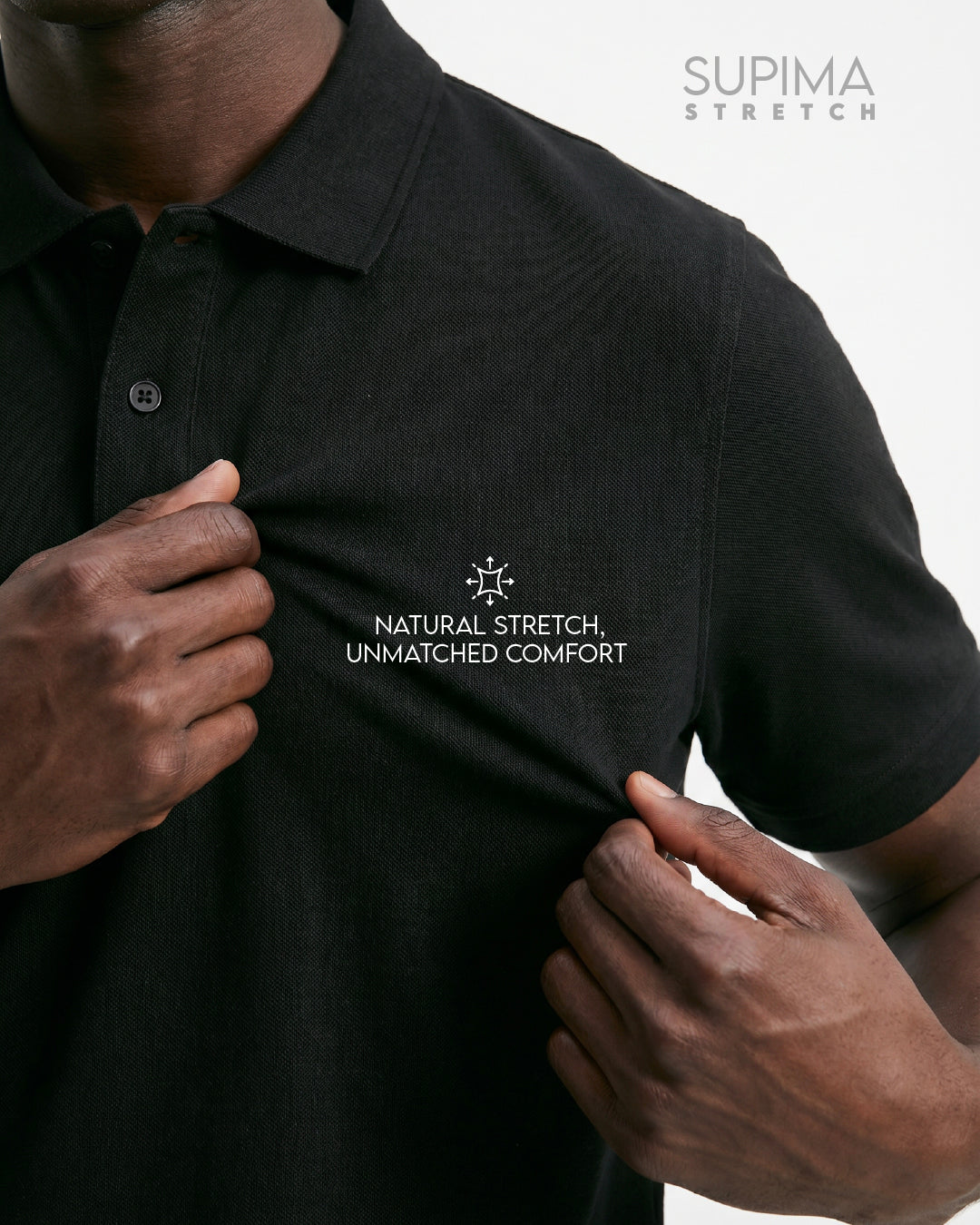 Essential Supima Polo T-Shirt | Essential | Black