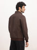 Solid Slim Fit Zipper Jacket | Tan