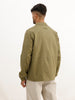 Solid Regular Fit Zipper Jacket | Olive