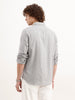 Slim Fit Checkered Shirt  | Grey