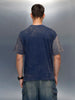 Washed Graphic Printed Oversized Fit T-Shirt | Blue