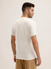 Slim Fit Placement Printed T-Shirt | Off White