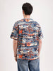 Classic Oversized AOP T-Shirt  | Navy Blue