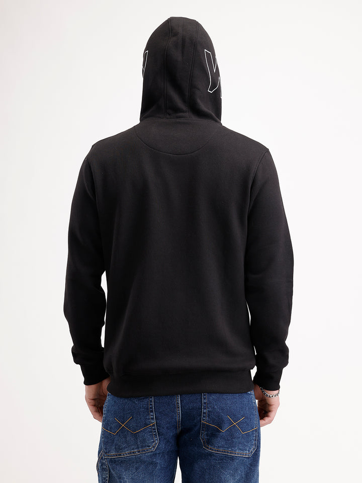 Regular Fit Hooded Sweatshirt | Black