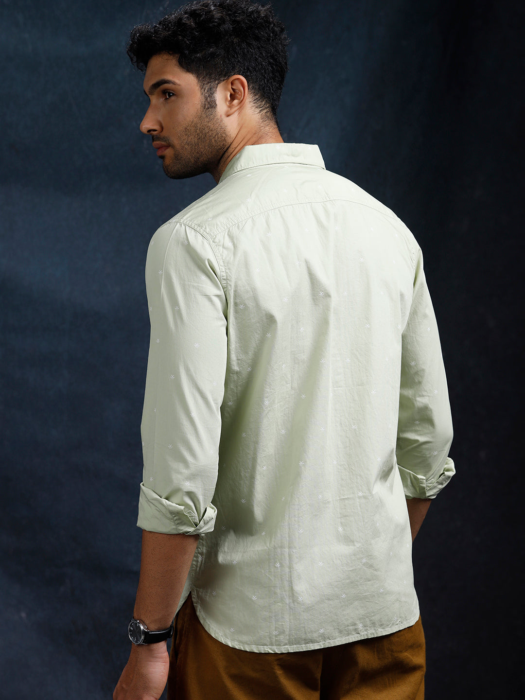 Printed Greens Casual Shirt