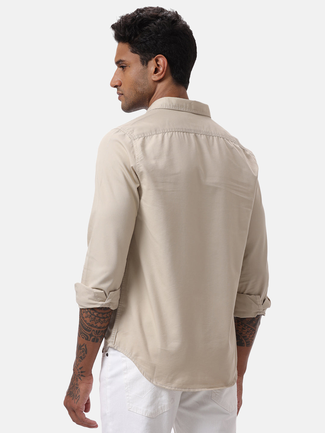 Beige Double Pocket Shirt