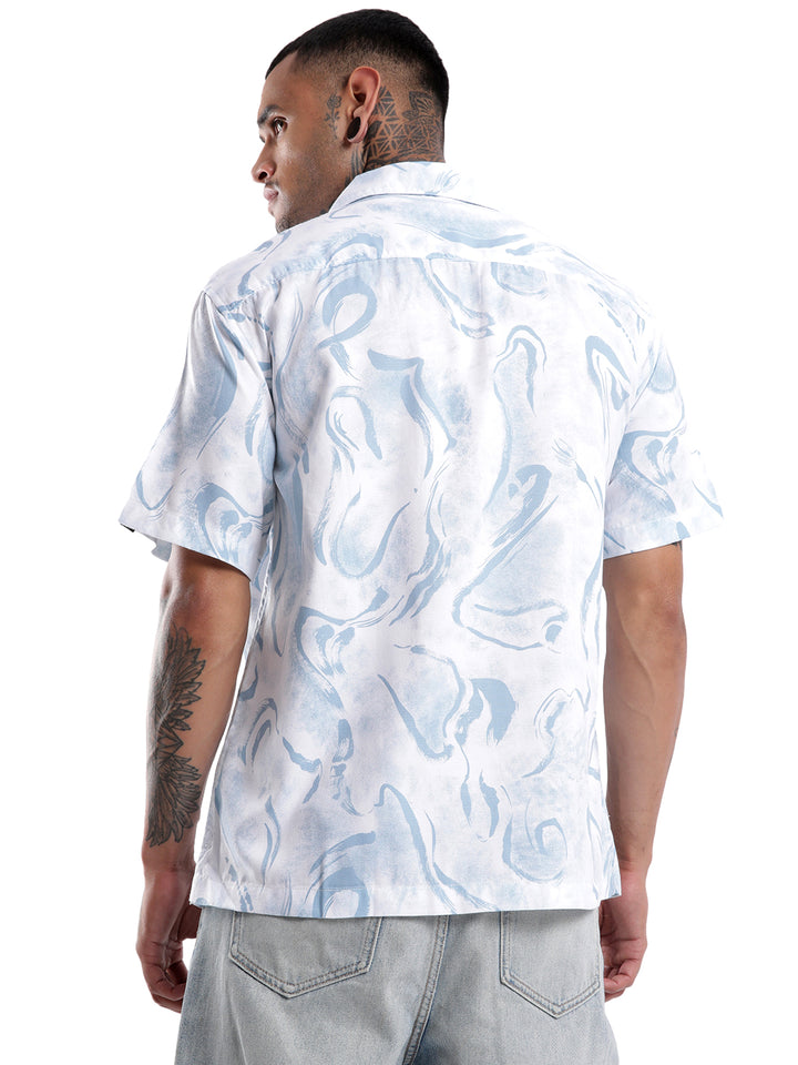 Classic AOP Blue Shirt