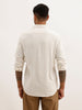 Solid Linen Blend Full Sleeve Shirt | Cream