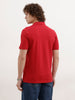 Solid Slim Fit Polo T-Shirt | Red