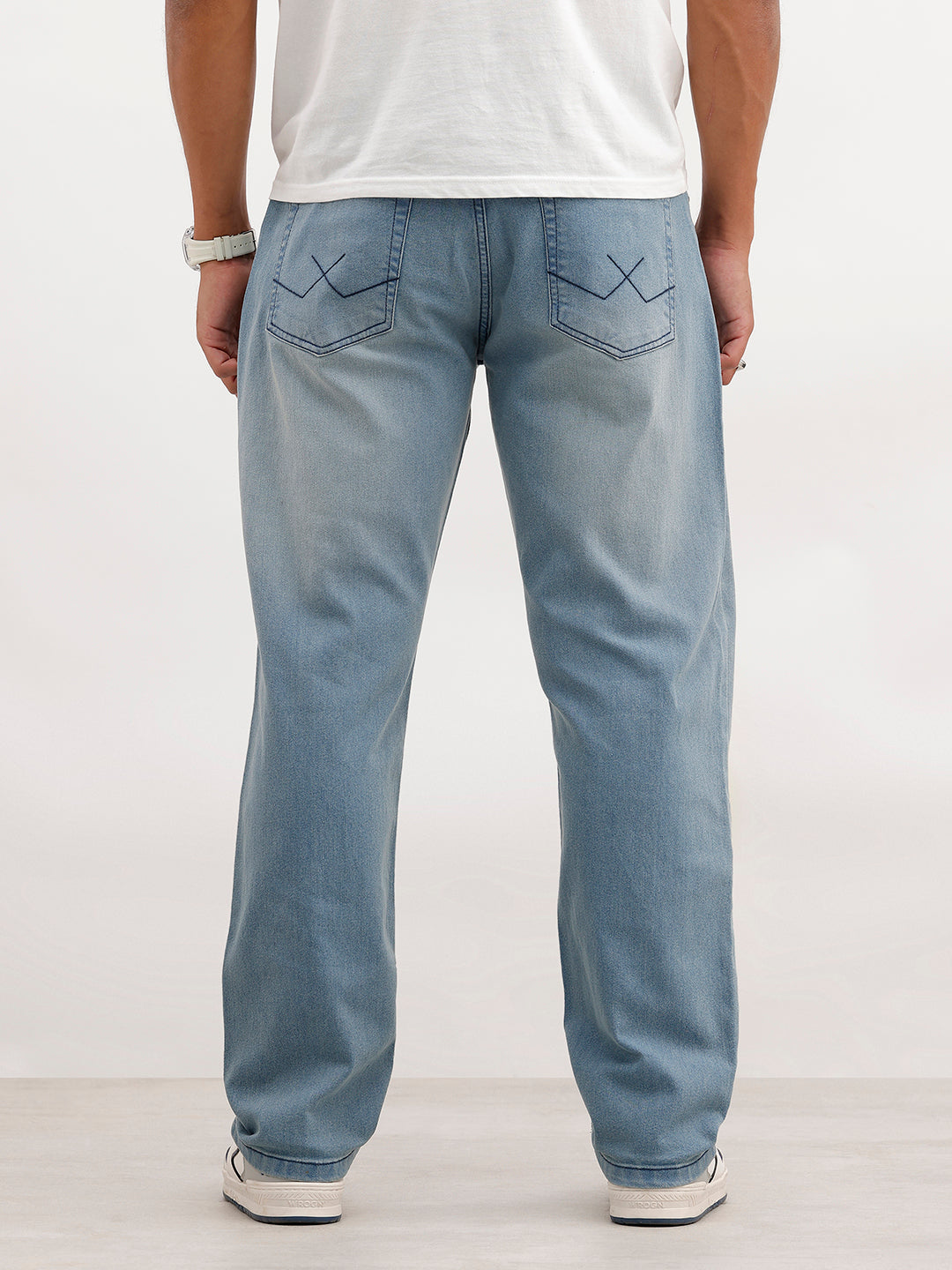 Anti Fit Light Faded Denim Jeans | Light Blue