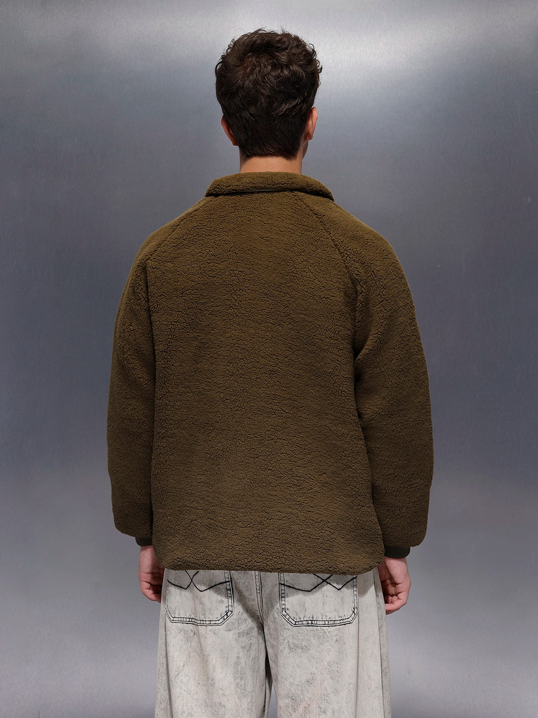 Men's Casual Oversized Jacket  | Olive