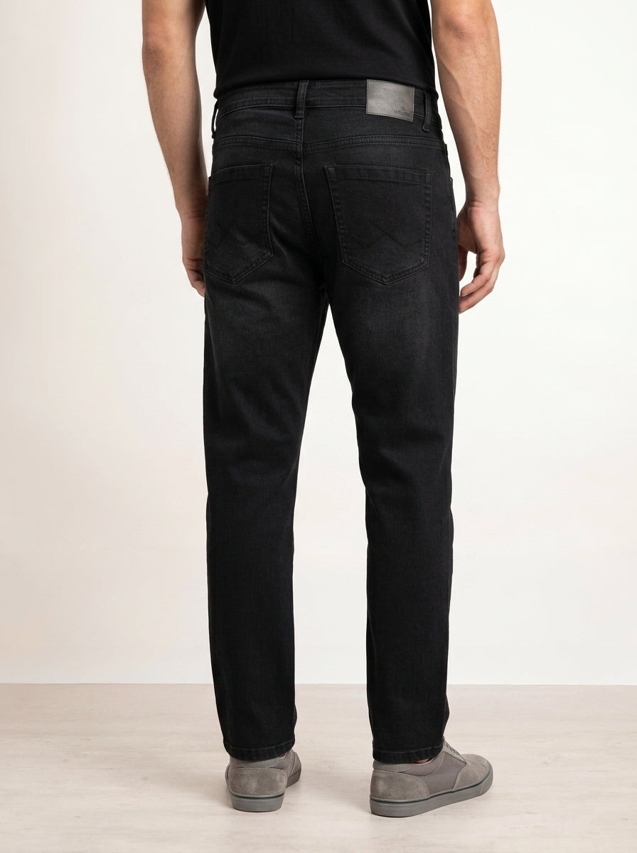Classic Relaxed Fit Denim Jeans  | Black