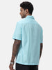 Aqua Blue Resort Collar Shirt