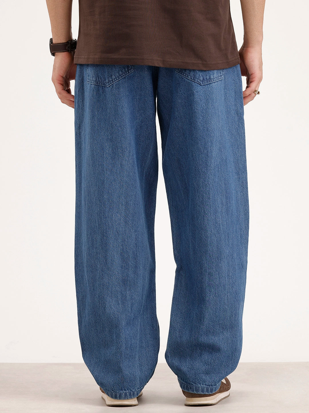 Loose Fit Denim Jeans | Blue