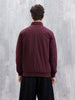 Men's Solid Casual Bomber Jacket  | Maroon