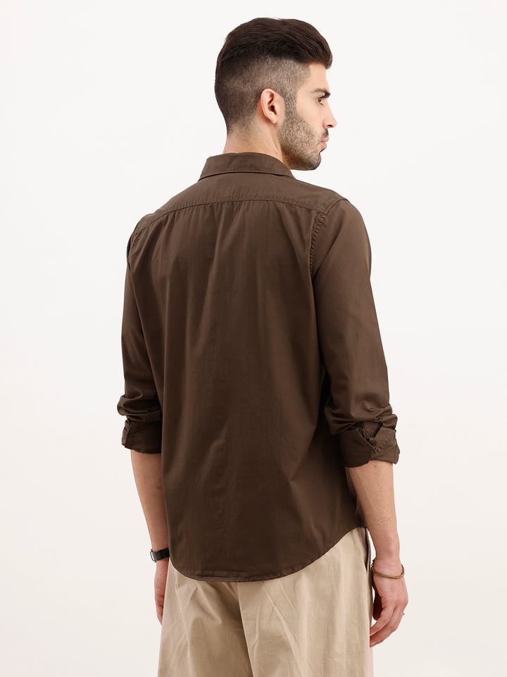 Solid Regular Fit Shirt | Olive