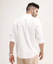 Slim Fit Placement Printed Shirt | White