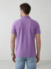 Elevated polo tee with Embroidered Detail I Lavender