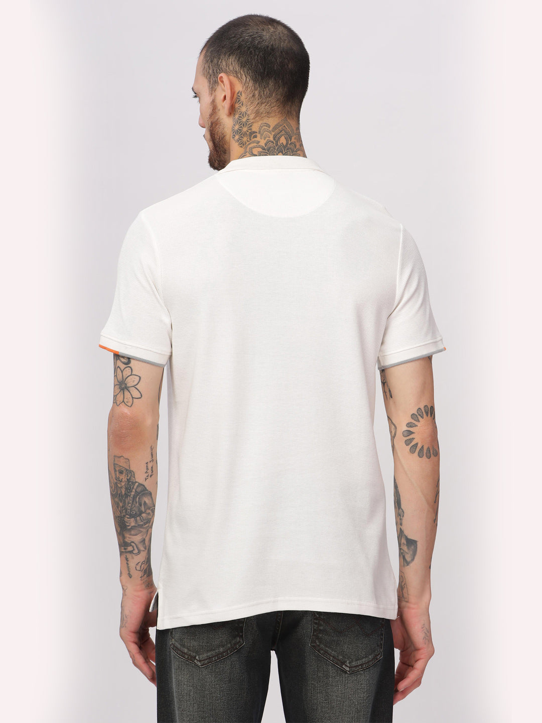 Wrogn Play White Polo T-Shirt