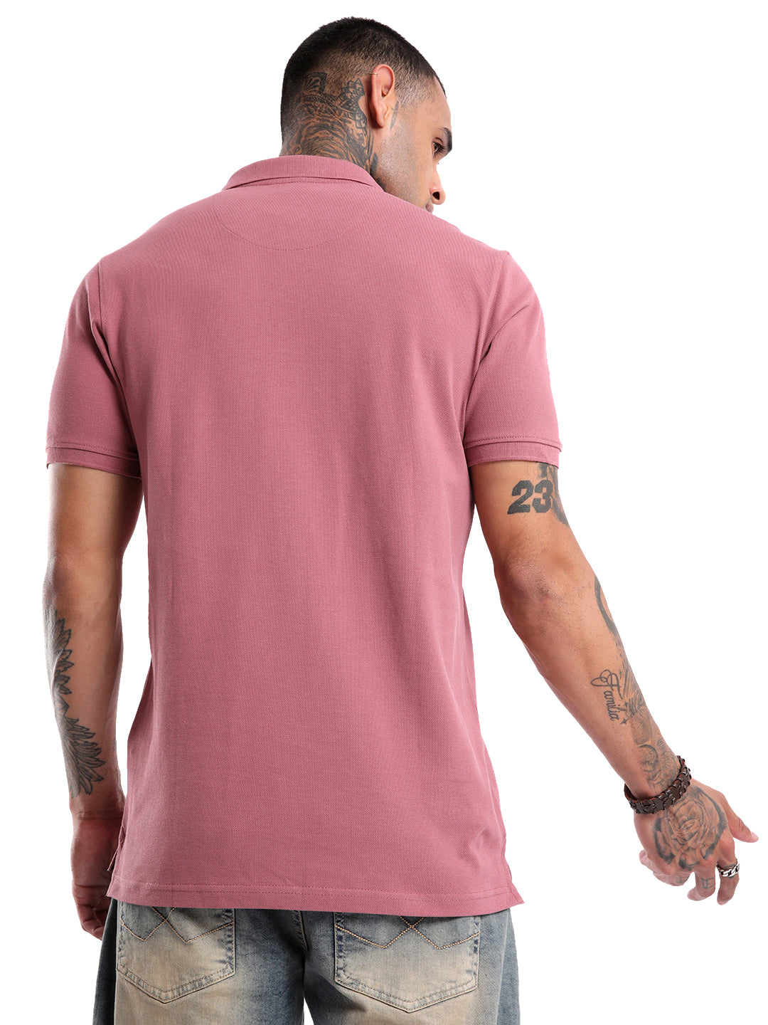 Basic Onion Pink Slim Fit Polo