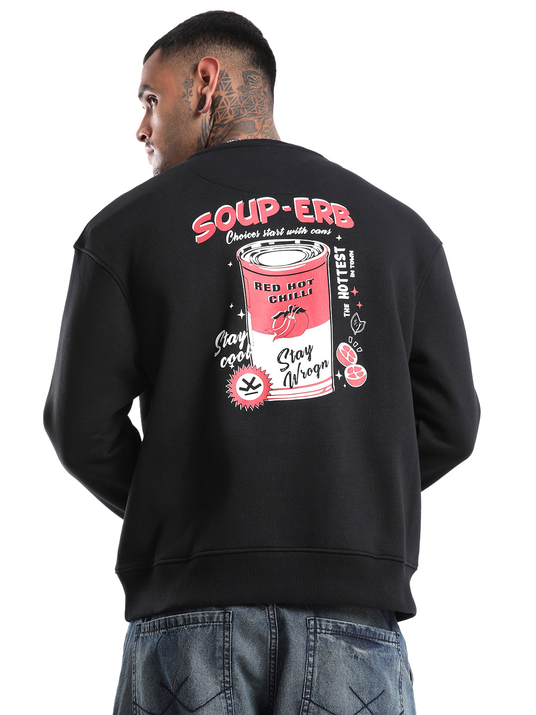 Classic Soup-erb Back Printed Sweatshirt