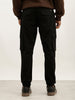 Solid Slim Fit Cargo Jogger | Black