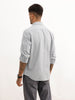 Solid Regular Fit Double Pocket Shirt | Grey