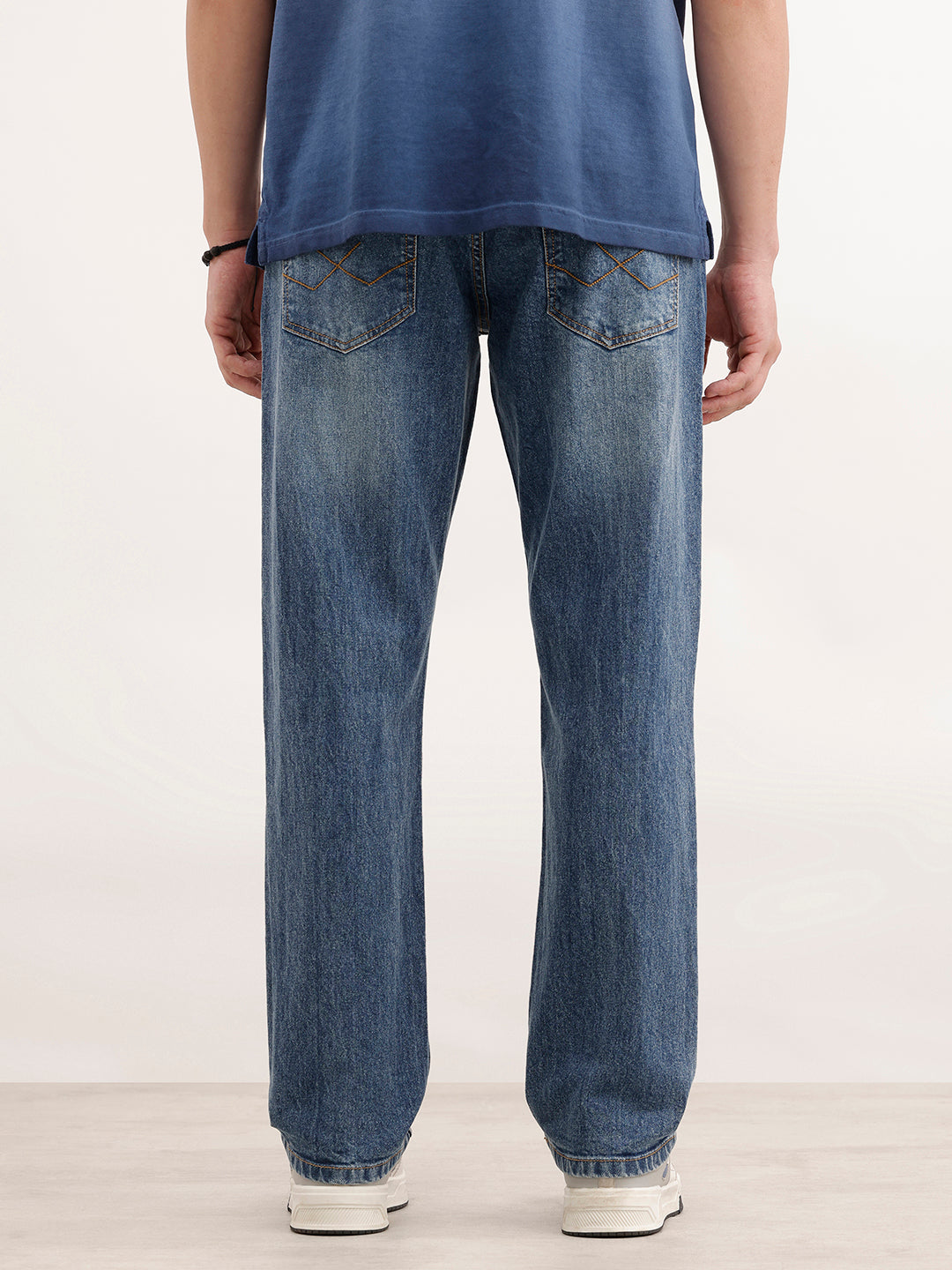 Heavy Fade Anti Fit Jeans | Blue