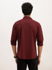 Solid Slim Fit Performance Stretch Shirt | Wine