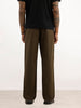 Classic Solid Loose Fit Trouser | Olive