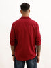 Solid Regular Fit Full Sleeve Shirt | Maroon